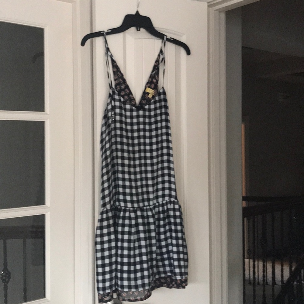 Black and white checkered dress